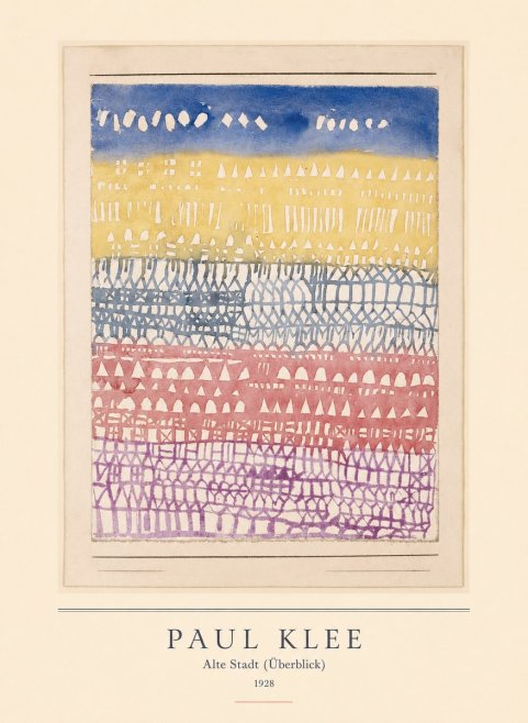 Paul Klee Alte Stadt (Überblick) No3 - Poszter