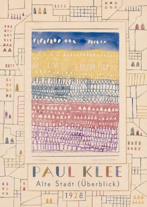Paul Klee Alte Stadt (Überblick) No4 - Poszter