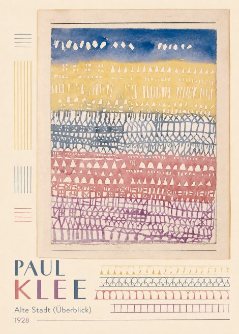 Paul Klee Alte Stadt (Überblick) No5 - Poszter