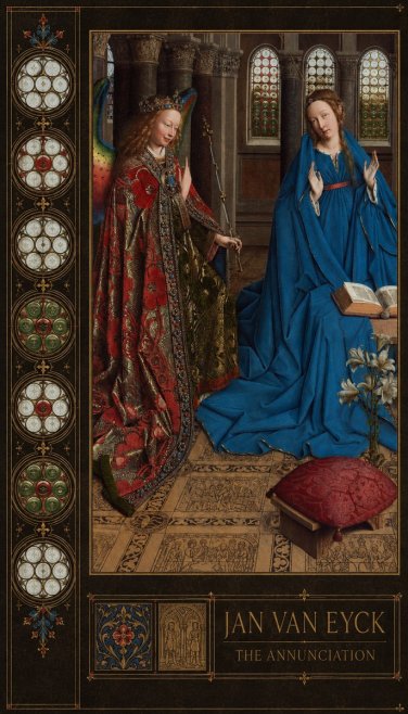 Jan van Eyck The Annunciation I No2 - Poszter