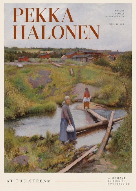 Pekka Halonen At the Stream No4 - Poszter