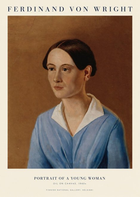 Ferdinand von Wright Portrait of a Young Woman No1 - Poszter