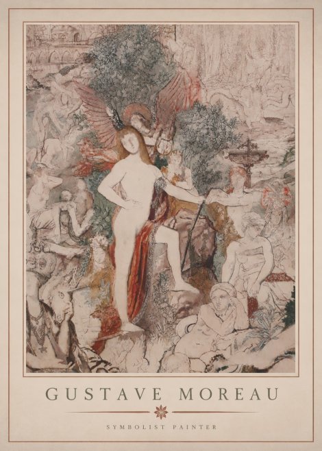 Gustave Moreau Adam and Eve No4 - Poszter