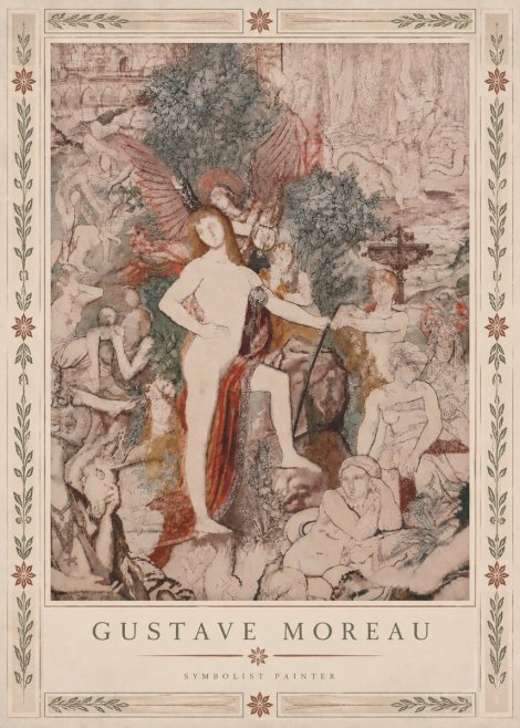 Gustave Moreau Adam and Eve No6 - Poszter