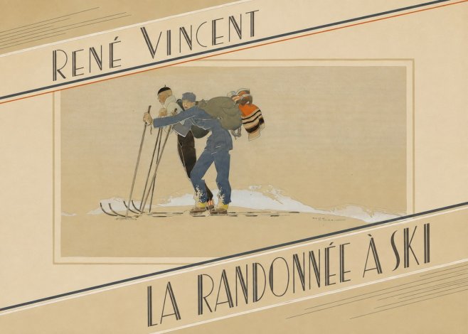 René Vincent La Randonnée À Ski No5 - Poszter
