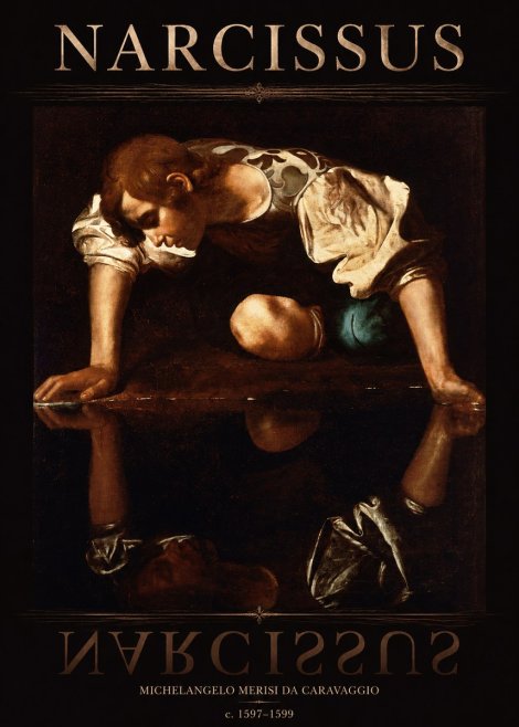 Michelangelo Merisi da Caravaggio Narcissus I No5 - Poszter