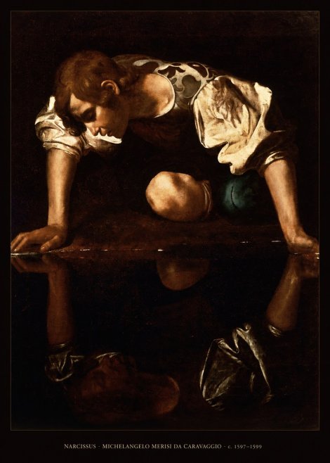 Michelangelo Merisi da Caravaggio Narcissus I No6 - Poszter