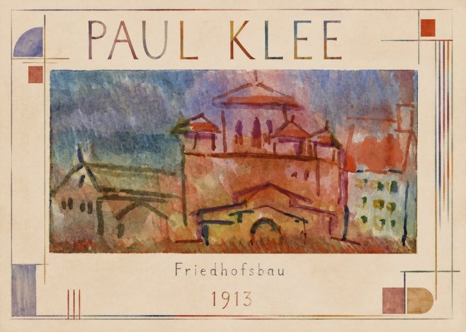 Paul Klee Friedhofsbau No1 - Poszter