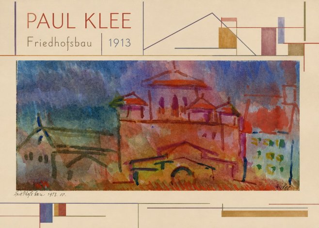 Paul Klee Friedhofsbau No4 - Poszter