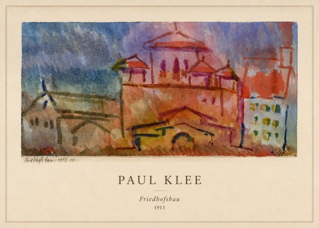 Paul Klee Friedhofsbau No5 - Poszter