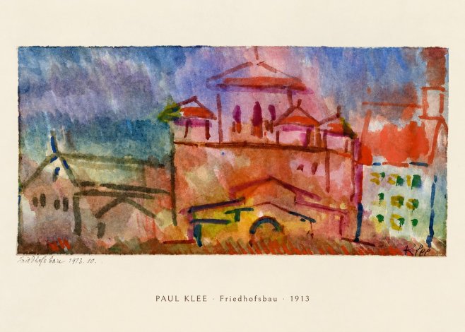Paul Klee Friedhofsbau No6 - Poszter