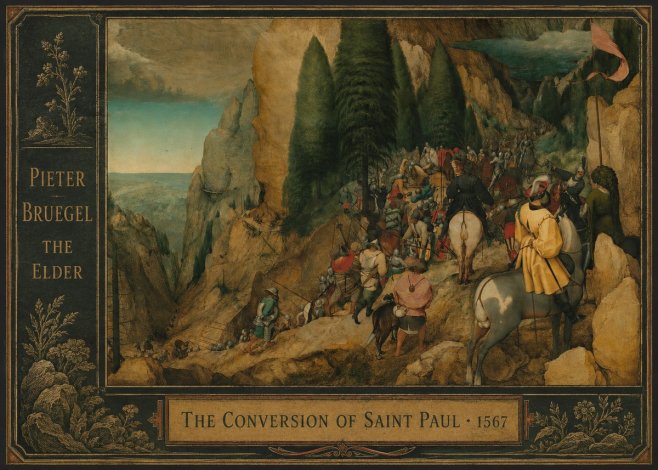 Pieter Bruegel The Conversion of Saint Paul I No2 - Poszter