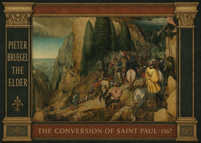 Pieter Bruegel The Conversion of Saint Paul I No4 - Poszter