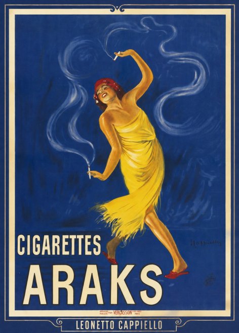 Leonetto Cappiello Cigarettes Araks No1 - Poszter