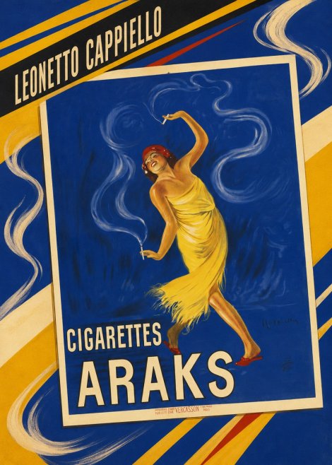 Leonetto Cappiello Cigarettes Araks No3 - Poszter