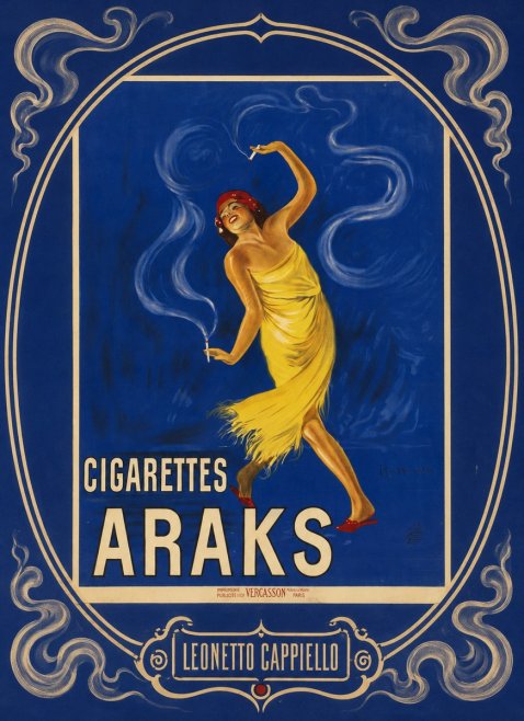 Leonetto Cappiello Cigarettes Araks No4 - Poszter