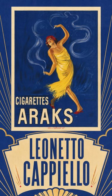 Leonetto Cappiello Cigarettes Araks No5 - Poszter