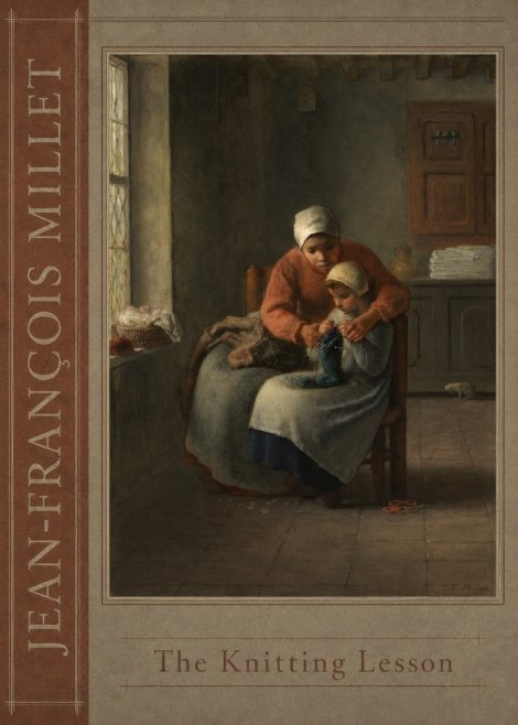 Jean-François Millet The Knitting Lesson II No2 - Poszter