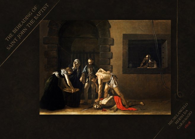 Michelangelo Merisi da Caravaggio The Beheading of Saint John the Baptist No4 - Poszter