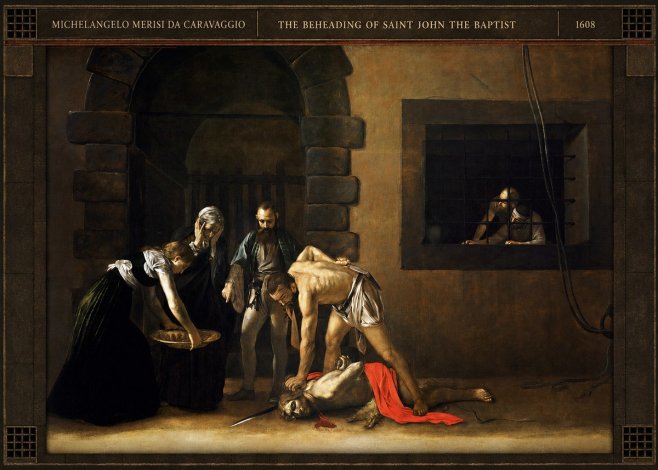Michelangelo Merisi da Caravaggio The Beheading of Saint John the Baptist No5 - Poszter