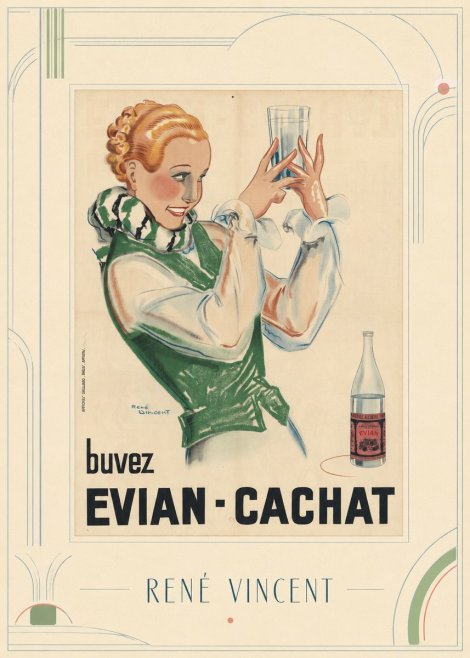 René Vincent Evian - Cachat No3 - Poszter