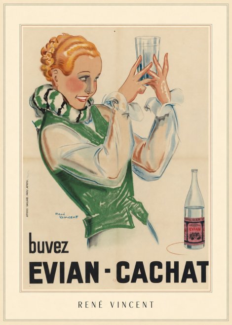 René Vincent Evian - Cachat No4 - Poszter