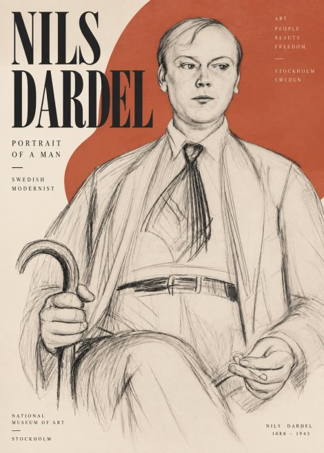 Nils Dardel Portrait of a Man No3 - Poszter