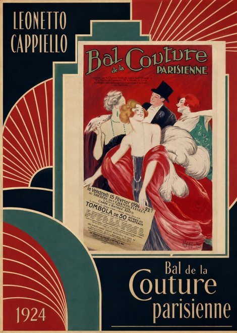 Leonetto Cappiello Bal De La Couture Parisienne No2 - Poszter