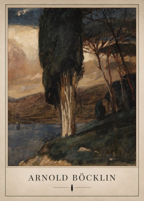 Arnold Böcklin Villa by the Sea II No3 - Poszter
