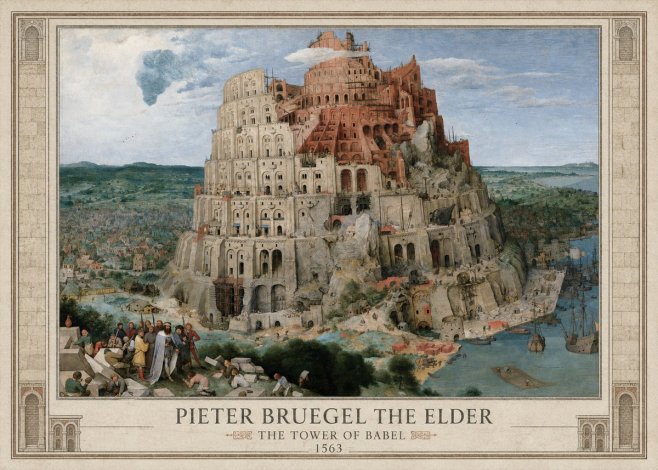 Pieter Bruegel The Tower of Babel IX No1 - Poszter