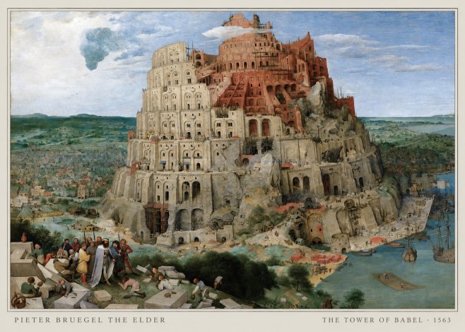 Pieter Bruegel The Tower of Babel IX No5 - Poszter