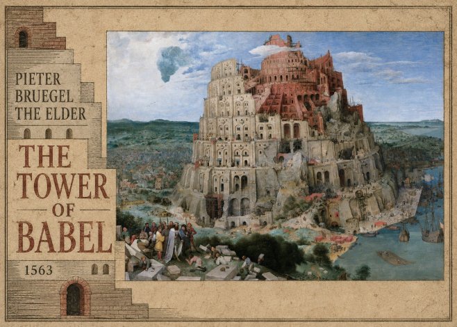 Pieter Bruegel The Tower of Babel IX No6 - Poszter