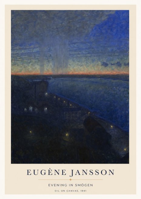 Eugène Jansson Evening in Smögen No1 - Poszter