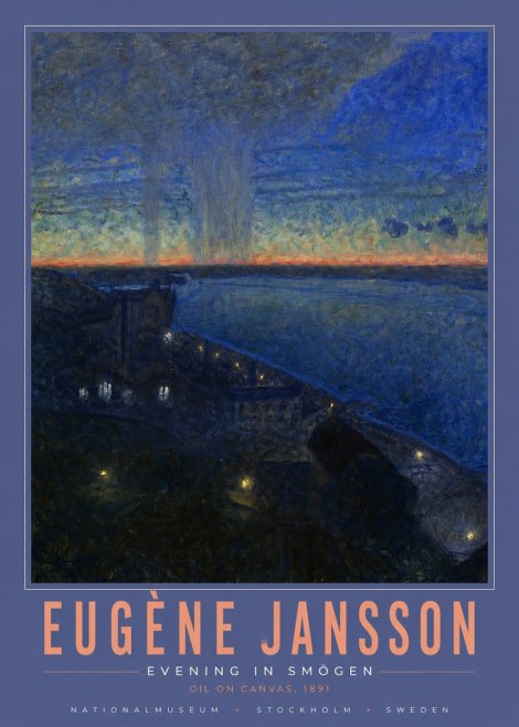 Eugène Jansson Evening in Smögen No4 - Poszter