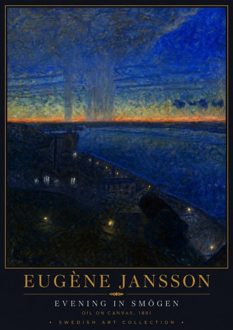 Eugène Jansson Evening in Smögen No5 - Poszter