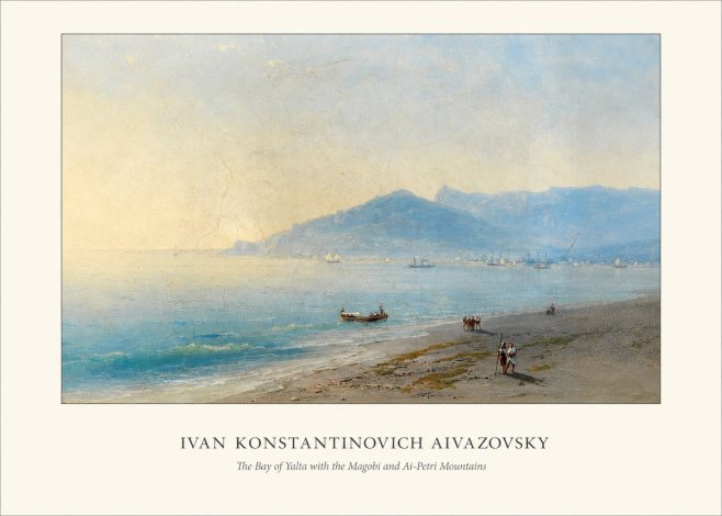 Ivan Konstantinovich Aivazovsky The Bay of Yalta with the Magobi and Ai-petri Mountains No4 - Poszter