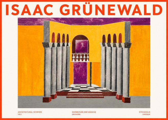 Isaac Grünewald Architectural Interior No2 - Poszter