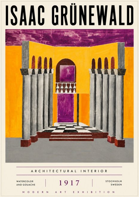 Isaac Grünewald Architectural Interior No6 - Poszter