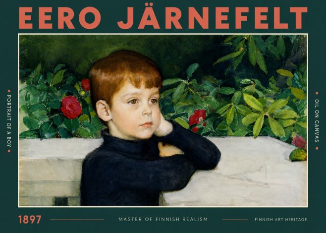 Eero Järnefelt Portrait of a Boy No2 - Poszter