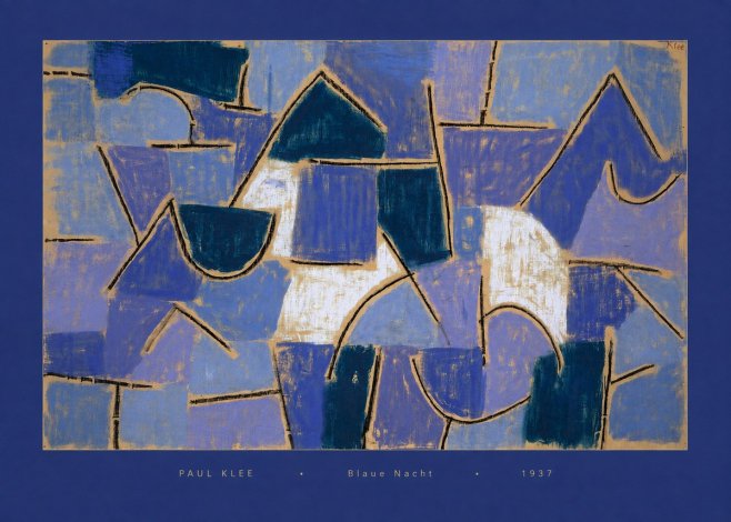 Paul Klee Blaue Nacht No6 - Poszter