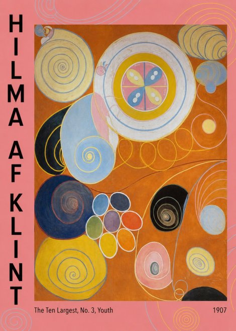 Hilma af Klint The Ten Largest, No. 3, Youth No3 - Poszter