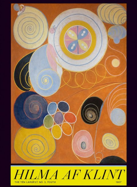 Hilma af Klint The Ten Largest, No. 3, Youth No6 - Poszter