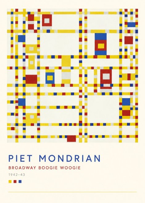 Piet Mondrian Broadway Boogie Woogie No4 - Poszter