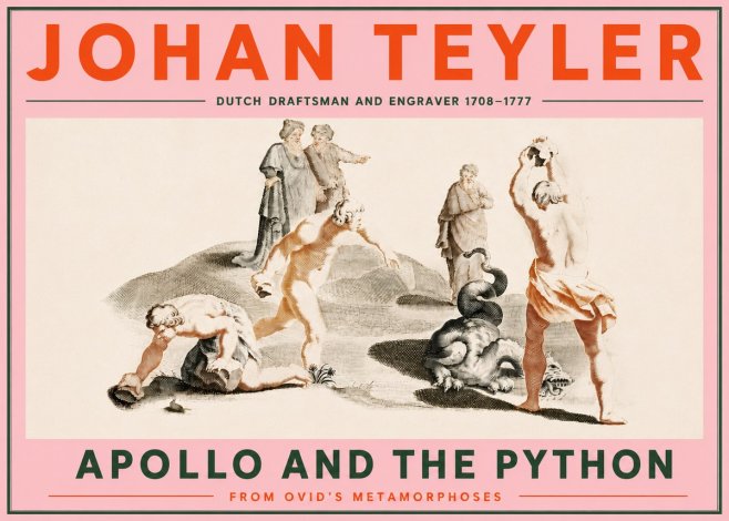Johan Teyler Apollo and the Python No5 - Poszter