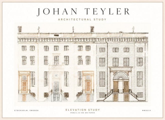 Johan Teyler Elevation Study No1 - Poszter