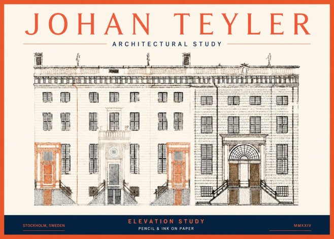 Johan Teyler Elevation Study No5 - Poszter