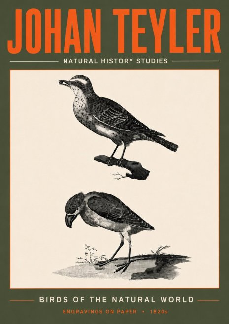 Johan Teyler Birds of the Natural World No6 - Poszter