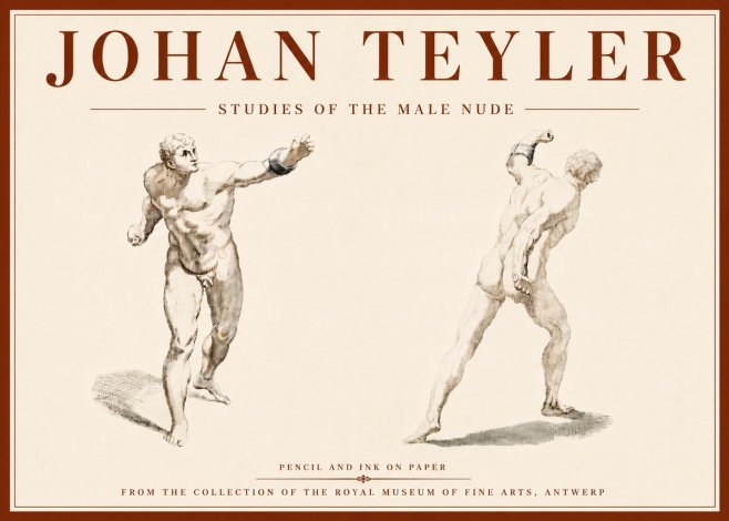 Johan Teyler Studies of the Male Nude No6 - Poszter