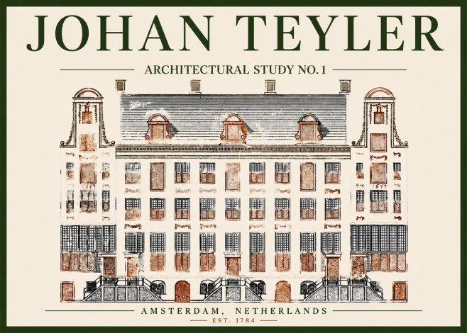 Johan Teyler Architectural Study No. 1 I No4 - Poszter