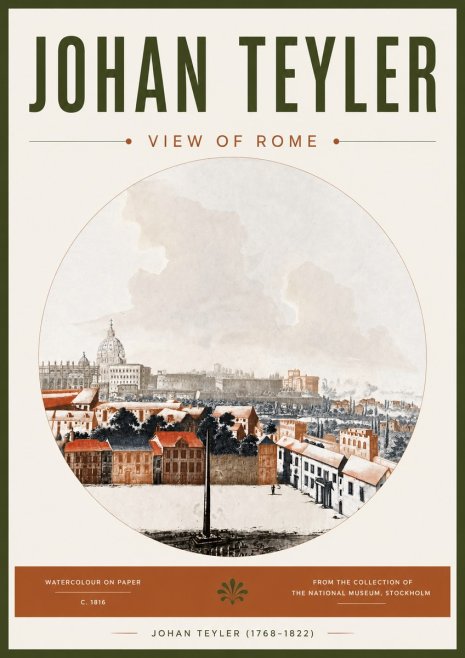 Johan Teyler View of Rome No4 - Poszter